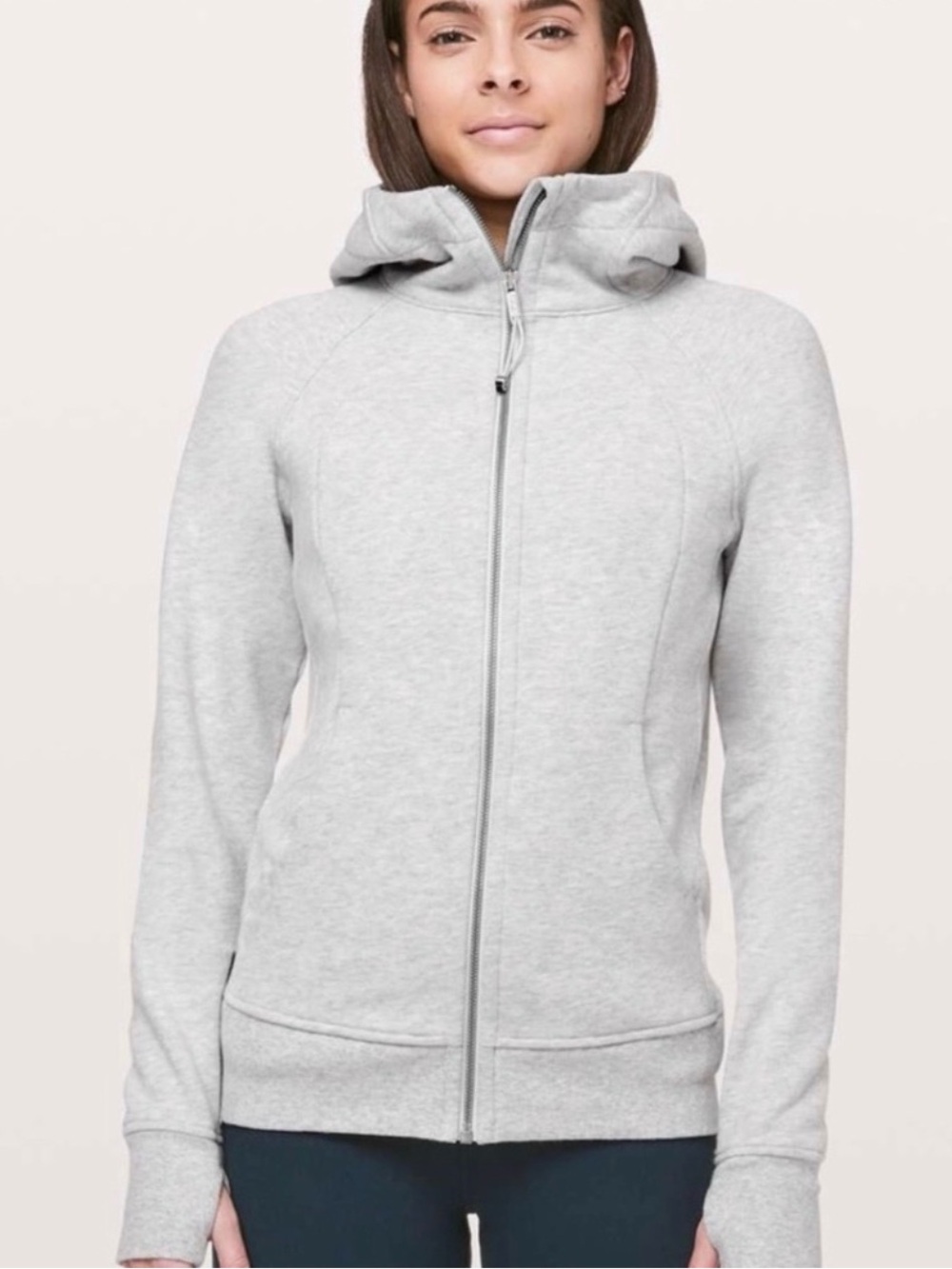 Lululemon Scuba Hoodie – Size 4 – Grey – Like New